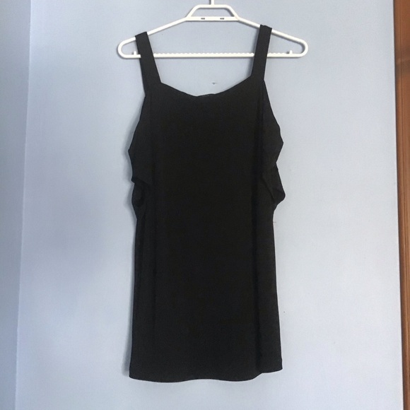 Aritzia Babaton Adelard Blouse Cold Shoulder Black Rayon Like New - Picture 4 of 4